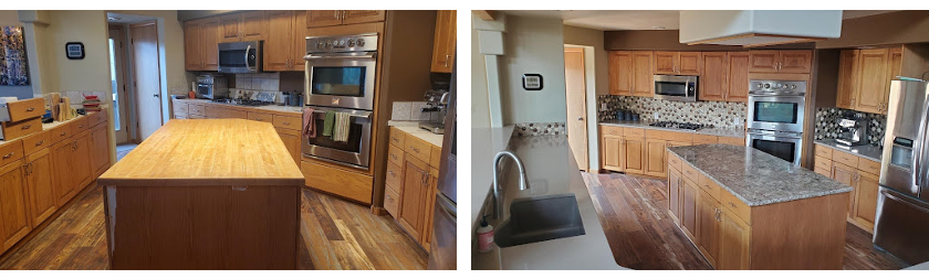 Before & After: A Fort Collins Kitchen Remodel to Update Tired Kitchen Tile & Butcher Block
